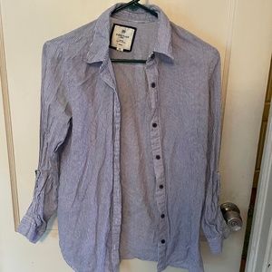 Heritage striped button-up shirt Medium